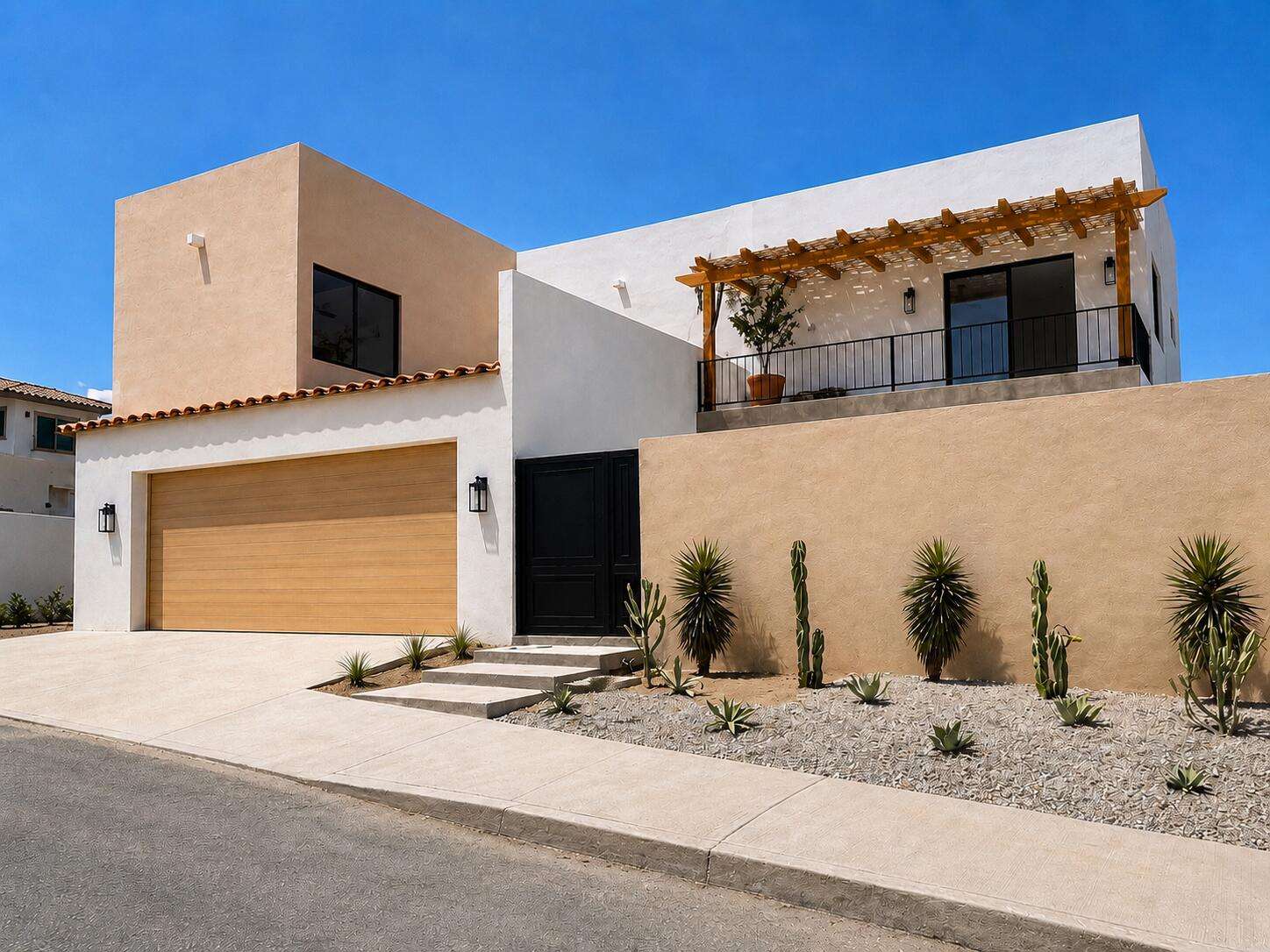 Los Cabos Hacienda Campestre Beautiful 3 bedroom home with additional nanny(maids)quarters, roof top terrace and a garage backing onto the 13th fairway of the prestigious Club Campestre Golf course. Here is your opportunity to own a piece of the established and very sought after community of Hacienda in Campestre. Surrounded by lush green landscape and over head ocean for sale