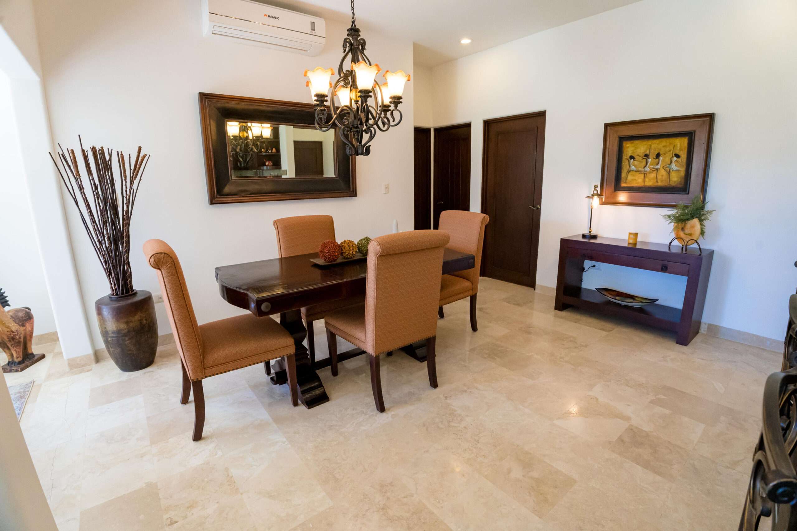 Los Cabos Tortuga Bay COMFORTABLE BEACHFRONT CONDO Location is everything at San Jose´s TORTUGA BAY. The 1st phase of this exclusive enclave is comprised of 33 luxury condos in two BEACHFRONT buildings. Modern, 2nd floor, 2BD/ 2BA with a spacious 2077 sq ft floor plan that defines open spaces. Vibrant RENOVATED kitchen w/ Viking gas stove & Sub-Zero Fridge, wine cooler, white cabinetry. Pocket doors open indoors out to the covered patio with amazing ocean for sale