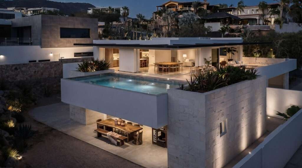 Los Cabos Cresta Del Mar Welcome to your future sanctuary in one of Cabo San Lucas' most prestigious gated communities, Cresta del Mar. This brand-new modern residence combines clean architectural lines, expansive open spaces, and breathtaking – 74, Casa Sofia, Cabo Corridor, Cabo Corridor, BS