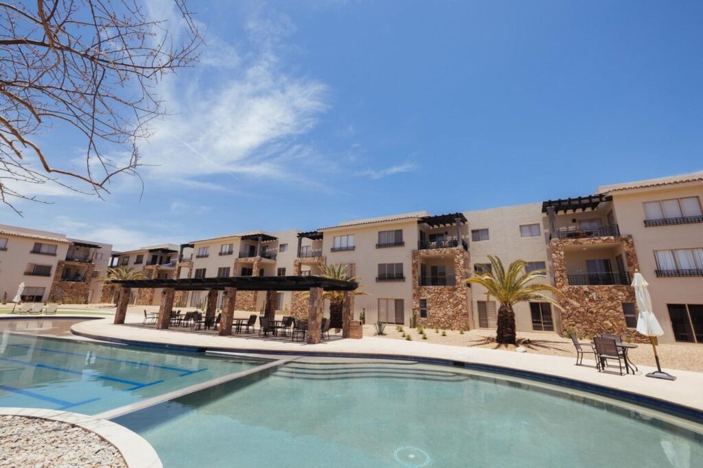 Los Cabos Punto Nima Punto Nima is a development designed and constructed by Central de Arquitectura.This stunning unit feels like a townhouse in the sky, offering the privacy and space you want with the ease of condo living. With light-filled interiors, thoughtful design, and seamless indoor-outdoor flow, every corner is crafted to highlight the spectacular – Cam. Del Mar, Cabo Corridor, BS