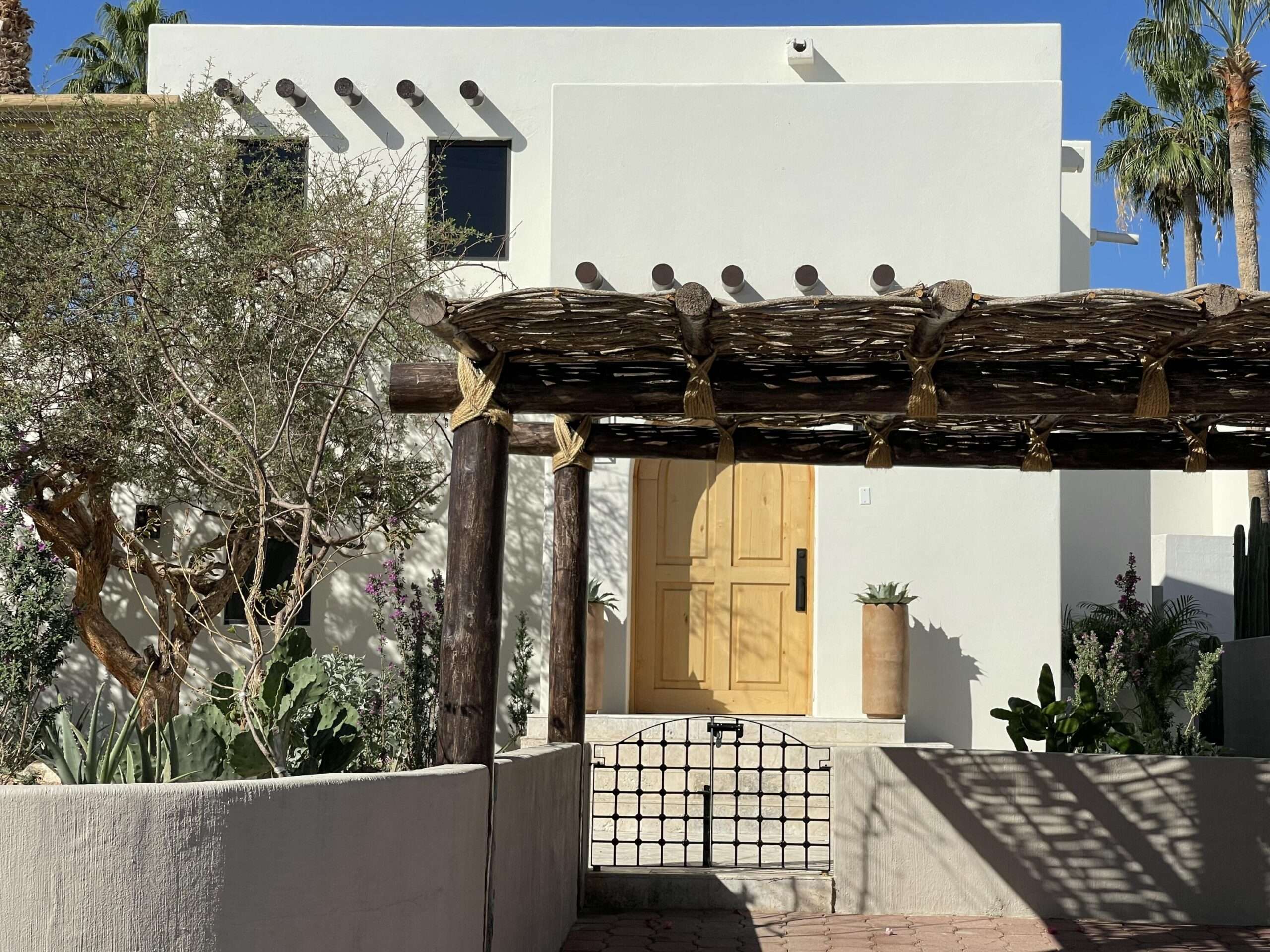 Los Cabos Sierra Dorada Discover a unique brand new residence inside Sierra Dorada. A measured, low-density community set along the Cabo corridor. Completed in 2025, this four bedroom, four-and-a-half-bathroom home has never been lived in. It arrives as it was built: untouched, and ready to become yours.Picture your mornings on the second floor, where your bedroom face outward toward the Sea of Cortez, and natural light fills the rooms before the day begins. Imagine the first floor as the center of your daily life, an open-plan living and dining space designed for wide movement, with a service room tucked at the rear.The front-facing lot arrives as open ground, a blank canvas ready to be shaped into a native Baja California Sur garden, planted with the desert species that define this landscape. Within Sierra Dorada community you can find a shared pool area surrounded by green gardens. Beyond the gates, recreational centers, schools, golf courses, and retail are all within immediate reach. Discover a location that places you ten minutes from downtown Cabo San Lucas, and swimmable beaches lie just a short drive away. for sale