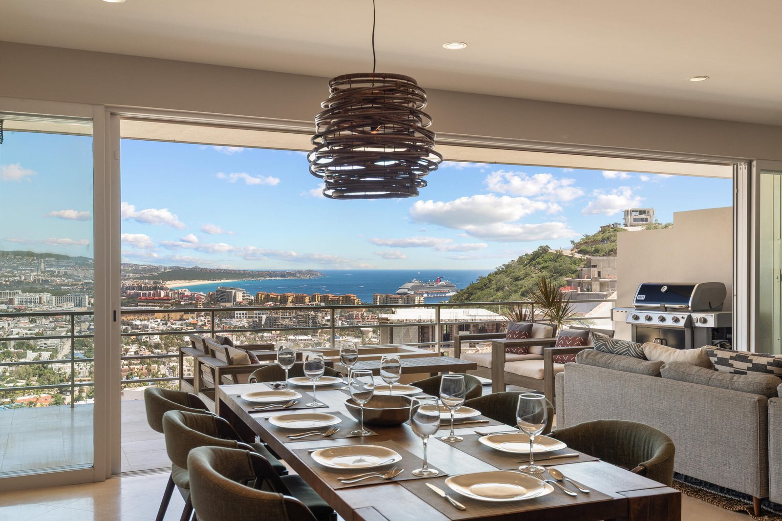 Los Cabos Cascadas Experience coastal sophistication in this exceptional 4-bedroom, 3-bath residence within the hillside exclusive community of Pedregal, Cabo San Lucas. Overlooking the marina, this luxurious retreat offers mesmerizing for sale