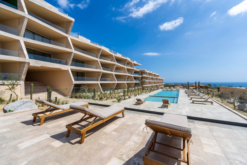 Los Cabos The Arc The ''ARC'' RESIDENCES...CITYSCAPE are nestled in a privileged location at the top of El Tezal, coupled with it's architectural placement of the 3 ''Wines of the Baja'' inspired Towers - Nebbiolo, Syrah & Merlot, will enable 60 beautifully designed Condominiums to enjoy panoramic Ocean and Arch – DEVELOPER FINANCING 60% DOWN, Cabo Corridor, BS