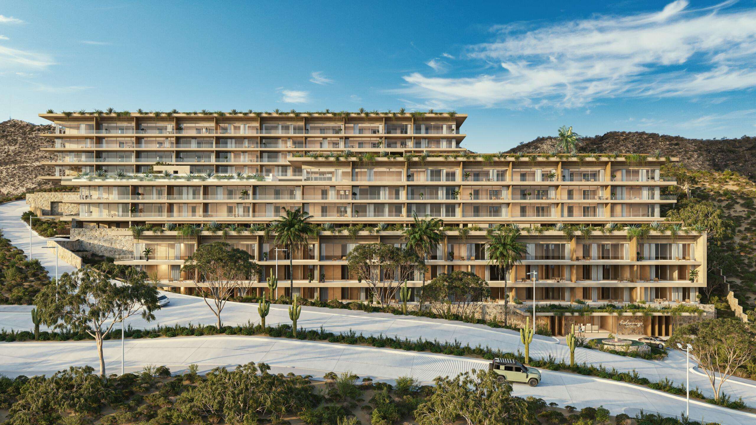 Los Cabos Esplendida Unlock a rare investment or lifestyle opportunity in the heart of Cabo San Lucas. These well-appointed 1, 2, & 3-bedroom residences offer meticulous attention to every design detail & function. Each condo provides an open-concept living space flooded with natural light. Chef's kitchen is fully equipped with 5-burner gas cooktop, oven, microwave, refrigerator, wine cooler, garbage disposal and water purifier, all framed by custom cabinetry featuring a pantry, dedicated pots-and-pan drawers, & an elegant wine glass rack. Spacious bedrooms designed to accommodate king-size beds featuring built-in custom closets and high-end luxury bathroom finishes. Full-size front-loading washer & dryer with built-in storage. Secured access with assigned 1-car parking & a spectacular common rooftop terrace. Descubra una oportunidad única de inversión o estilo de vida en el corazón de Cabo San Lucas. Estas residencias de 1, 2 y 3 habitaciones, elegantemente decoradas, ofrecen una atención meticulosa a cada detalle de diseño y funcionalidad. Cada condominio cuenta con un espacio abierto inundado de luz natural. La cocina de ensueño está totalmente equipada con estufa de gas de 5 quemadores, horno, microondas, refrigerador, enfriador de vinos, triturador de basura y purificador de agua, todo enmarcado por gabinetes personalizados que incluyen despensa, cajones exclusivos para ollas y sartenes, y un elegante botellero. Las amplias habitaciones están diseñadas para acomodar camas king size y cuentan con armarios empotrados personalizados y acabados de lujo en el baño. Lavadora y secadora de carga frontal de tamaño completo con espacio de almacenamiento integrado. Acceso seguro con estacionamiento asignado para 1 auto y una espectacular terraza común en la azotea. for sale