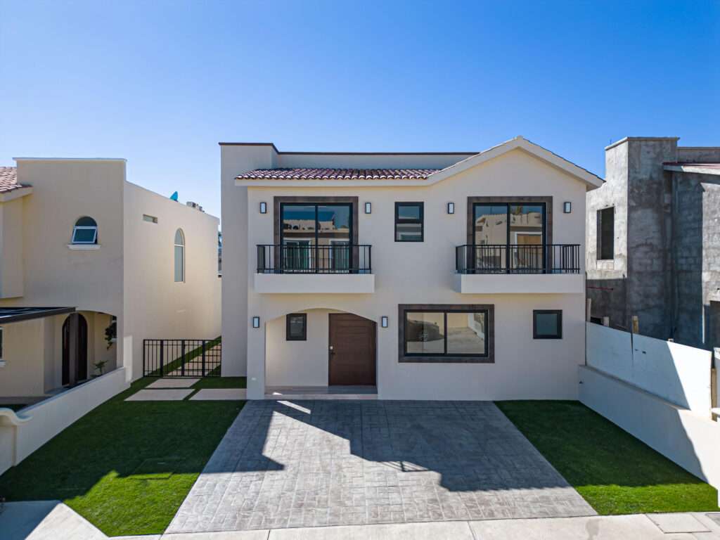 Los Cabos Palma Real Palma Real is a quiet, peaceful, and private community, where you'll be able to find spacious and beautiful houses with 4 bedrooms, 4.5 bathrooms, master bedroom with walk in closet, studio, laundry room, pantry, maids quarter with full bathroom, kitchen with granite counter top, closets, 10,000 L. water tank, and wide patio. Pool and common area, ideal to spend time with friends and family.PRICE INCLUDES GRASS AND MINI SPLITS. POOL CAN BE ADDED AS AN UPGRADE (ADDITIONAL COST)Pictures of our Model Home, this unit is Pre-Construction with delivery 4-6 months. – I-03 Palma Real, Cabo San Lucas, BS