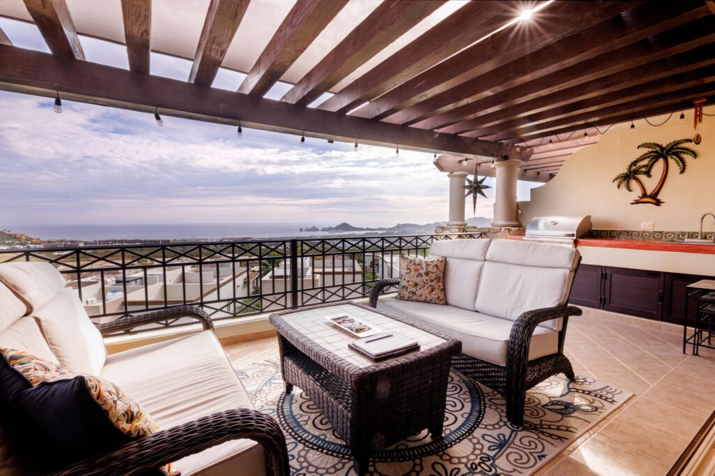 Los Cabos Cora Penthouse M301, a contemporary 3-bedroom, 3.5-bathroom residence in Cora, a boutique collection of modern condominiums located within the prestigious Club Campestre golf community in San Jose del Cabo. This penthouse offers an ideal balance of elegant design, flexible living, and resort-style amenities in one of Los Cabos' most desirable gated neighborhoods.With its clean, all-white architectural style, M301 is a blank canvas ready to be transformed into your personal sanctuary or designed as a high-end investment property. The layout includes a spacious open-concept living area filled with natural light, a cozy TV room, a laundry room, and high-quality hurricane-rated windows an upgrade that enhances both safety and energy efficiency.Outside, the Cora community is surrounded by beautifully desert landscaped gardens and tranquil water mirrors that reflect the sky, offering a unique sense of privacy and calm. Just upstairs, your private rooftop terrace awaits, with sweeping – INCLUDES DEEDED TWO CAR GARAGE, Cabo Corridor, BS