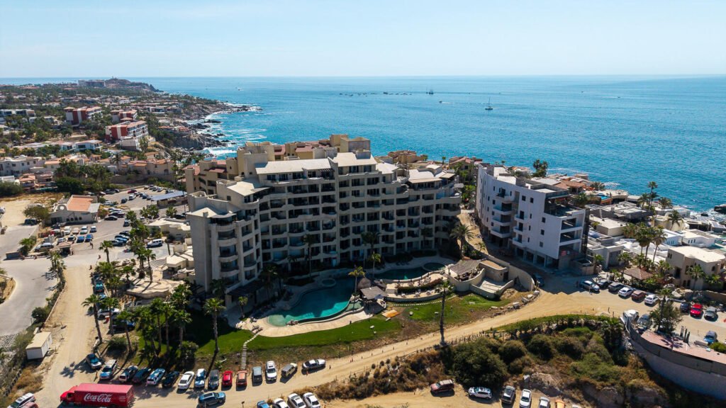 Los Cabos Marea Los Cabos Located in the exclusive Marea development, this 1,480 sq. ft. condo offers the premier downtown Cabo San Lucas lifestyle just 500 meters from Medano Beach. The contemporary, open-concept design features three spacious bedrooms--each with its own private balcony--and floor-to-ceiling windows that flood the sleek, white-cabinetry kitchen and living areas with natural light. This turnkey property is a lucrative opportunity for investors, coming fully furnished, equipped, and ready for immediate rental income with no renovations required. Residents enjoy premium community amenities, including 24/7 security, a lobby, a gym, and a sparkling pool. The standout rooftop terrace, with a jacuzzi , provides the perfect vantage point to take in the city – Misiones 4 BD, Cabo Corridor, BS