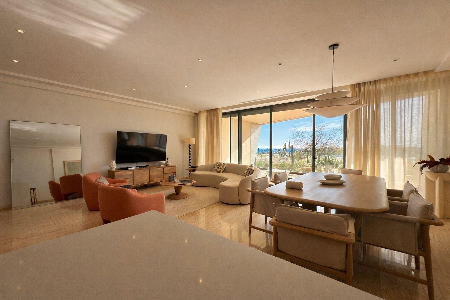 Los Cabos Mistiq Los Cabos Discover MISTIQ Los Cabos, an exclusive residential development in the desirable Cabo Corridor. This beautifully designed residence offers 158 m² of living space with 2 bedrooms and 2.5 bathrooms, featuring a layout that maximizes natural light and indoor-outdoor living. The unit is fully furnished and equipped, ready to enjoy. Residents of MISTIQ Los Cabos enjoy resort-style amenities, elegant common areas, and a prime location just minutes from beaches, golf courses, restaurants, and the Marina of Cabo San Lucas. for sale