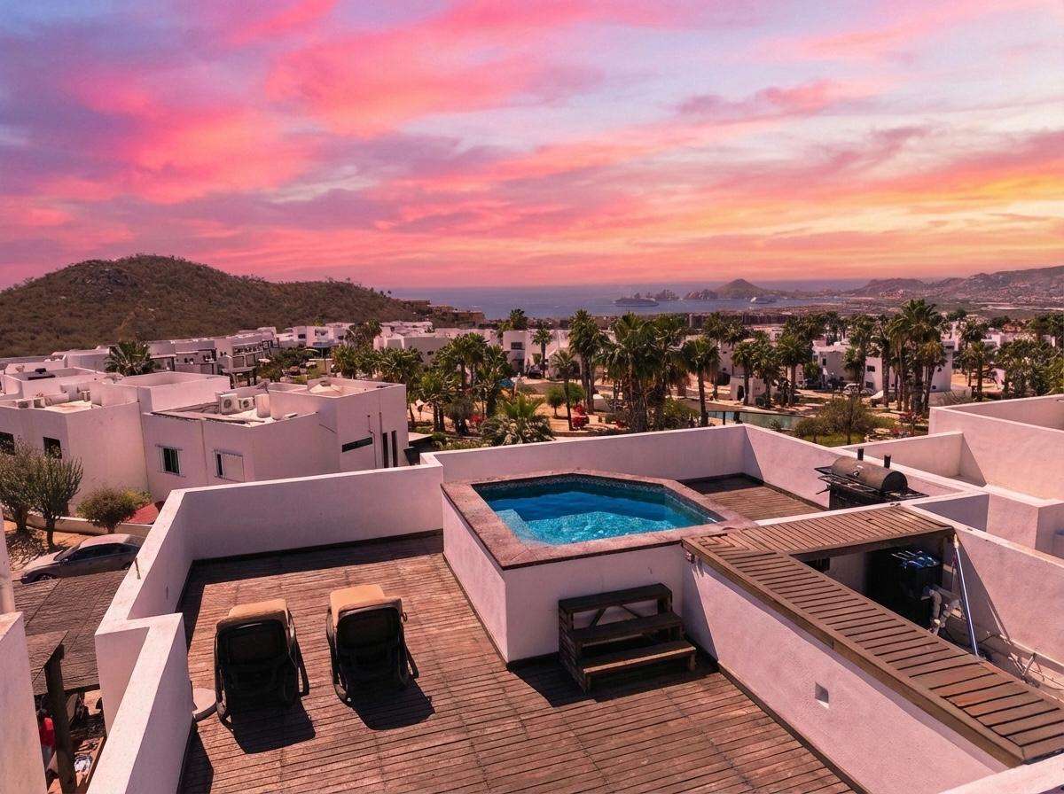Los Cabos Lienzo Charro Prime Location: Situated in the heart of the city, you'll be just a few steps away from restaurants, shops, bars, and the beach. The convenience is unmatched.Investment Opportunity: Thanks to its size and location, this property is ideal for vacation rentals. Generate income while you're not using it, or live in one part and rent out the other.Spacious Design: With 4 generous bedrooms and 4 bathrooms, the house offers more than enough space for a large family or for hosting friends.Versatile Outdoor Space: The corner lot provides the possibility of creating a garden, a lounge area, or even a pool.This property represents a unique opportunity to live the dream of a beachside lifestyle, combining the comfort of a large house with the excitement of living in the city center. for sale