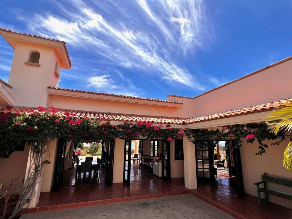 Los Cabos La Noria One of the first homes built in La Noria, within the amenity rich development of Puerto Los Cabos, this very unique two bedroom, two bath home, followed the Hacienda style's original design guidelines, with a large entry courtyard, rooms to the sides and opening to the main living area, kitchen and outdoor patio/deck.The initial concept and plans were designed with a third bedroom in mind, to be built at a different time, yet the functionality of the two bedroom house ended up suiting its owners well and thus house did not grow within the still remaining buildable area of the homesite.Subsequently, a second design concept was planned, to build a second level master bedroom with panoramic – Ave Mision San Diego, San Jose del Cabo, BS