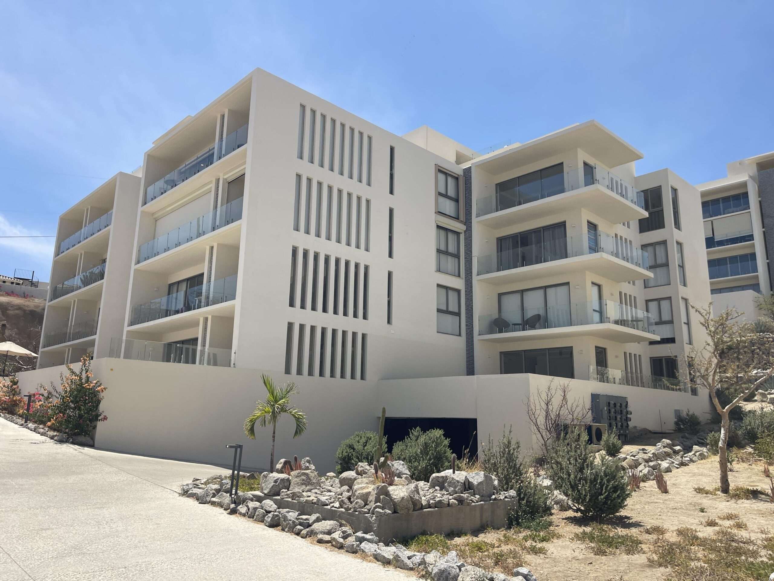 Los Cabos Tortuga Bay Wake up to the sound of the Sea of Cortez at Tortuga Bay, a move-in-ready beachfront community in the heart of San Jose del Cabo. With owners already onsite and 60-day closings available, this is a rare opportunity to own a brand-new beachfront residence ready to enjoy immediately or place into a rental program. Residents enjoy resort-style amenities including pools, Jacuzzi spas, fitness center, pickleball courts, BBQ areas, and direct beach access within a secure gated community. Unit 3415 is a beautifully designed 2BR/2BA residence with over 1,600 sq.ft. of beachfront living, featuring open-concept living and dining areas, spacious bedrooms, premium finishes, and a large covered terrace ideal for enjoying ocean breezes and Cabo sunsets. for sale