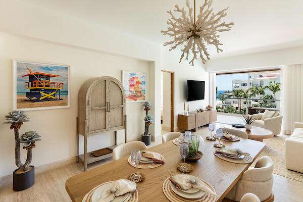 Los Cabos Tortuga Bay Wake up to the sound of the Sea of Cortez at Tortuga Bay, a move-in-ready beachfront community in the heart of San Jose del Cabo. With owners already onsite and 60-day closings available, this is a rare opportunity to own a brand-new beachfront residence ready to enjoy immediately or place into a rental program. Residents enjoy resort-style amenities including pools, Jacuzzi spas, fitness center, pickleball courts, BBQ areas, and direct beach access within a secure gated community. Unit 3415 is a beautifully designed 2BR/2BA residence with over 1,600 sq.ft. of beachfront living, featuring open-concept living and dining areas, spacious bedrooms, premium finishes, and a large covered terrace ideal for enjoying ocean breezes and Cabo sunsets. for sale