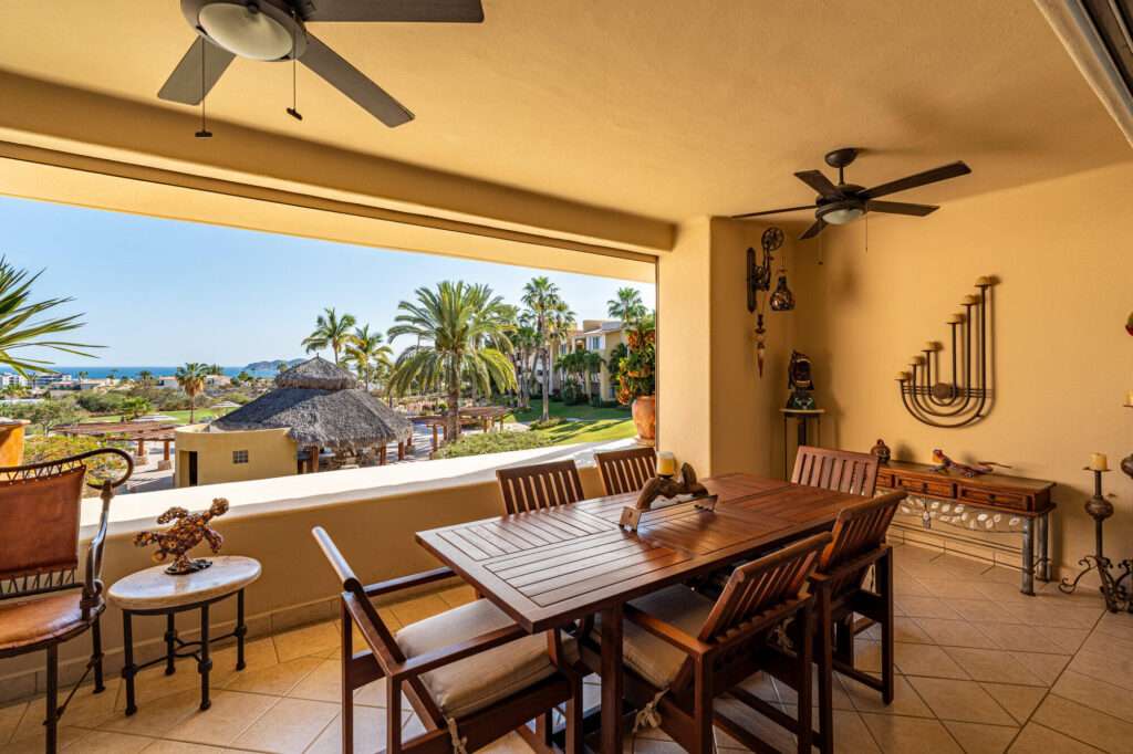 Los Cabos Gardenias Wake up to Baja sunrises from your primary bedroom's private balcony, or host friends on the main terrace overlooking the ocean and fairways from your 2 bedroom condo. Enjoy premium amenities like pickleball courts, a pool, jacuzzi, and a gym. Whether you are hitting the championship course in the morning, playing pickleball with neighbors, or just relaxing under the community palapa, the lifestyle here is completely effortless. This is an ideal match for those looking to downsize the maintenance while keeping the luxury lifestyle. The interior features brand new appliances and zero maintenance hassle. A big plus: it includes a valuable, large private garage perfect for your vehicle and golf gear. – tramonti marini, Cabo Corridor, Cabo Corridor, BS