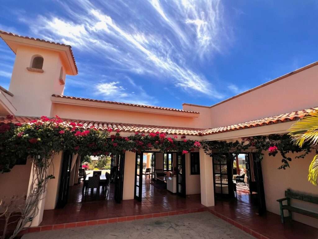 Los Cabos La Noria One of the first homes built in La Noria, within the amenity rich development of Puerto Los Cabos, this very unique two bedroom, two bath home, followed the Hacienda style's original design guidelines, with a large entry courtyard, rooms to the sides and opening to the main living area, kitchen and outdoor patio/deck.The initial concept and plans were designed with a third bedroom in mind, to be built at a different time, yet the functionality of the two bedroom house ended up suiting its owners well and thus house did not grow within the still remaining buildable area of the homesite.Subsequently, a second design concept was planned, to build a second level master bedroom with panoramic – Ave Mision San Diego, San Jose del Cabo, BS