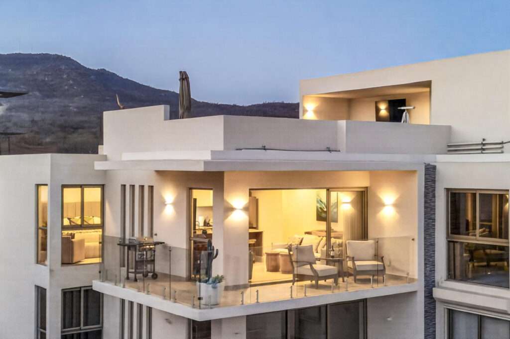 Los Cabos Cabo Costa Experience relaxed luxury at Cabo Costa, one of Cabo San Lucas' most desirable new communities. This turnkey two-bedroom, two-bath residence features spacious en-suite bedrooms, a private terrace, and a heated plunge pool designed for effortless indoor-outdoor living. Clean architectural lines, warm natural finishes, and an inviting open floor plan create a home that is equally suited for full-time living, vacation escapes, or investment. Community amenities include an infinity-edge pool, clubhouse, fitness center, business center, and beautifully maintained grounds. Contact me today to learn more or arrange a private tour. – Cam. A Solaria Los Cabos, Cabo Corridor, BS