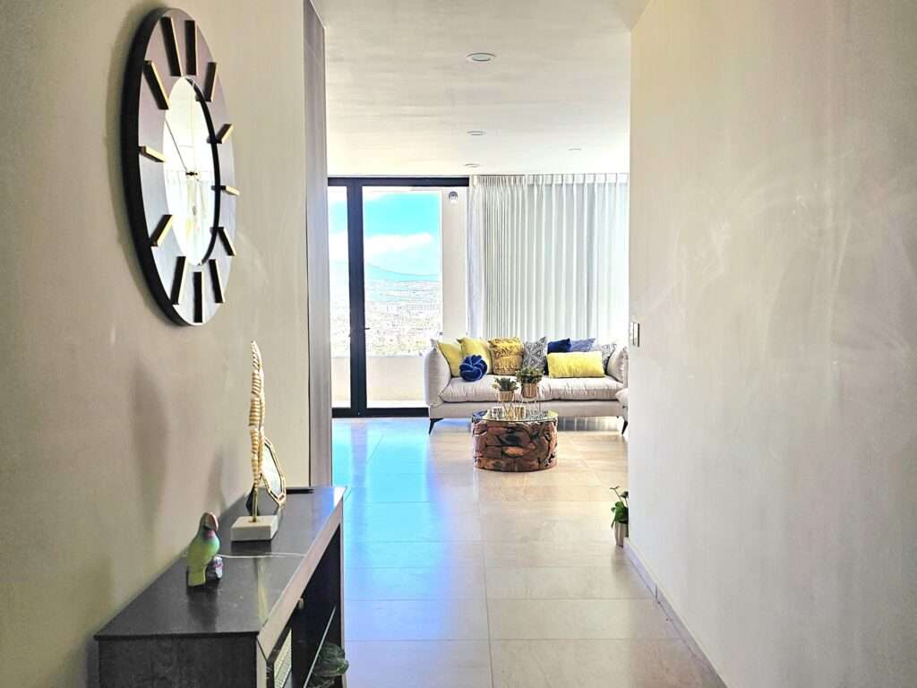 Los Cabos Punto Pedregal Experience the perfect blend of luxury living and exceptional investment potential at Punto Pedregal. This exclusive 3-bedroom penthouse is fully furnished, completely equipped, and move-in ready. Located within a private gated community of only eight residences, it features a spacious primary suite with a walk-in closet, two elegant bathrooms, an open-concept living area, private terrace, a laundry room, jacuzzi, and rooftop access with a pool overlooking the Cabo Marina. A proven Airbnb income producer, the property includes documented rental history from previous months, making it an outstanding turnkey investment ready to generate returns from day one. Just minutes from the marina, fine dining, and premier shopping. – Penthouse Moreli, Cabo Corridor, BS